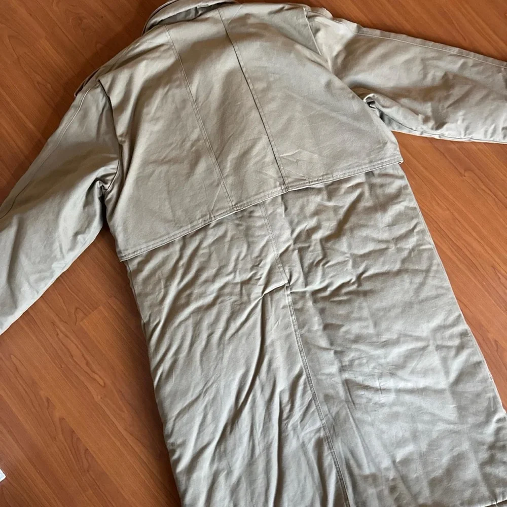 Vintage Tan Coat - Thick / Insulated Puffer Ski Snow Medium - Picture 7 of 8